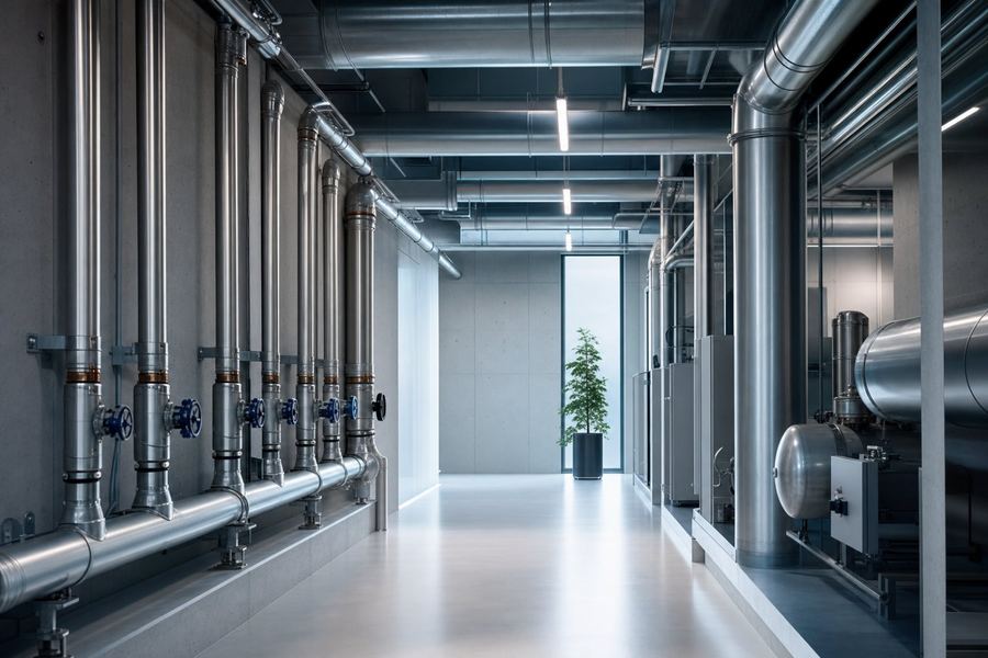 Industrial pipework