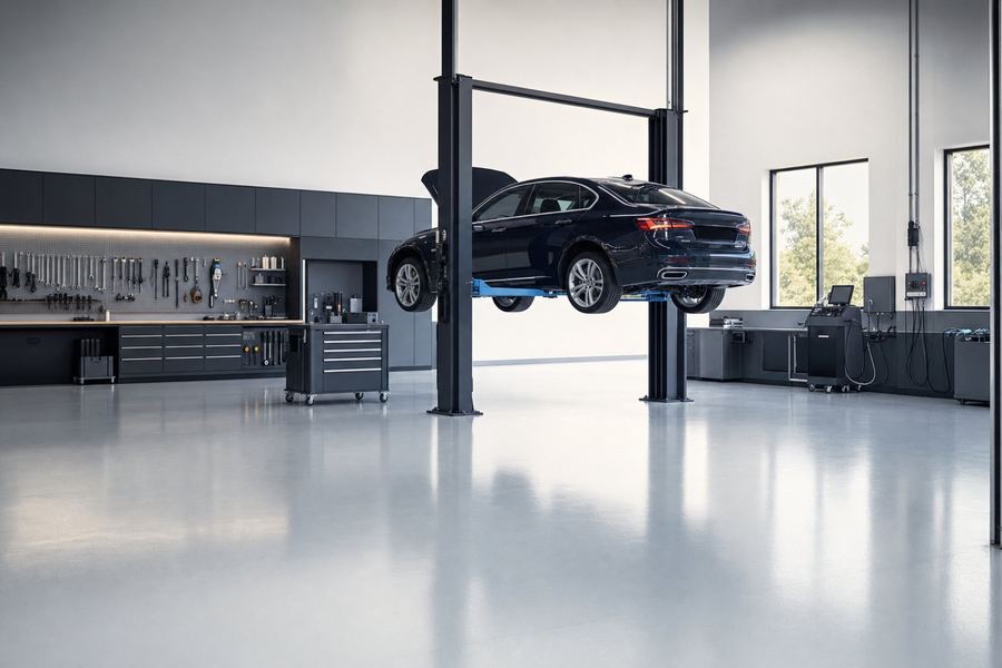 Auto service bay